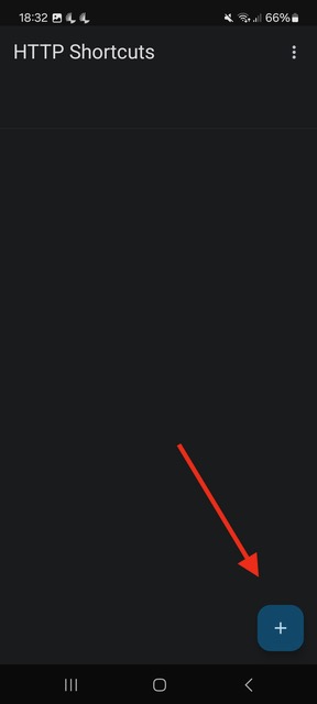 create a new shortcut in http request shortcuts
