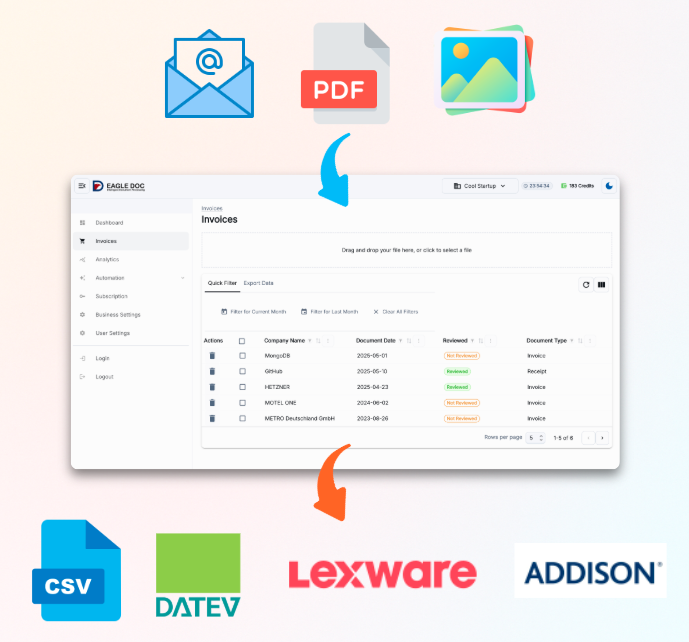 Web app to manage expenses and invoices documents