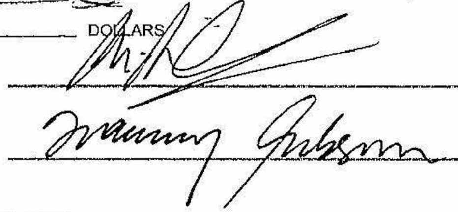 Extracted digital signature sample