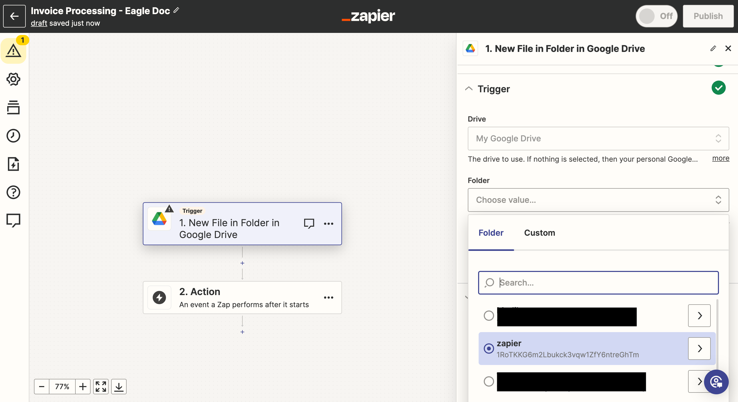 Eagle Doc and Zapier Invoice Automation Tutorial Step 10