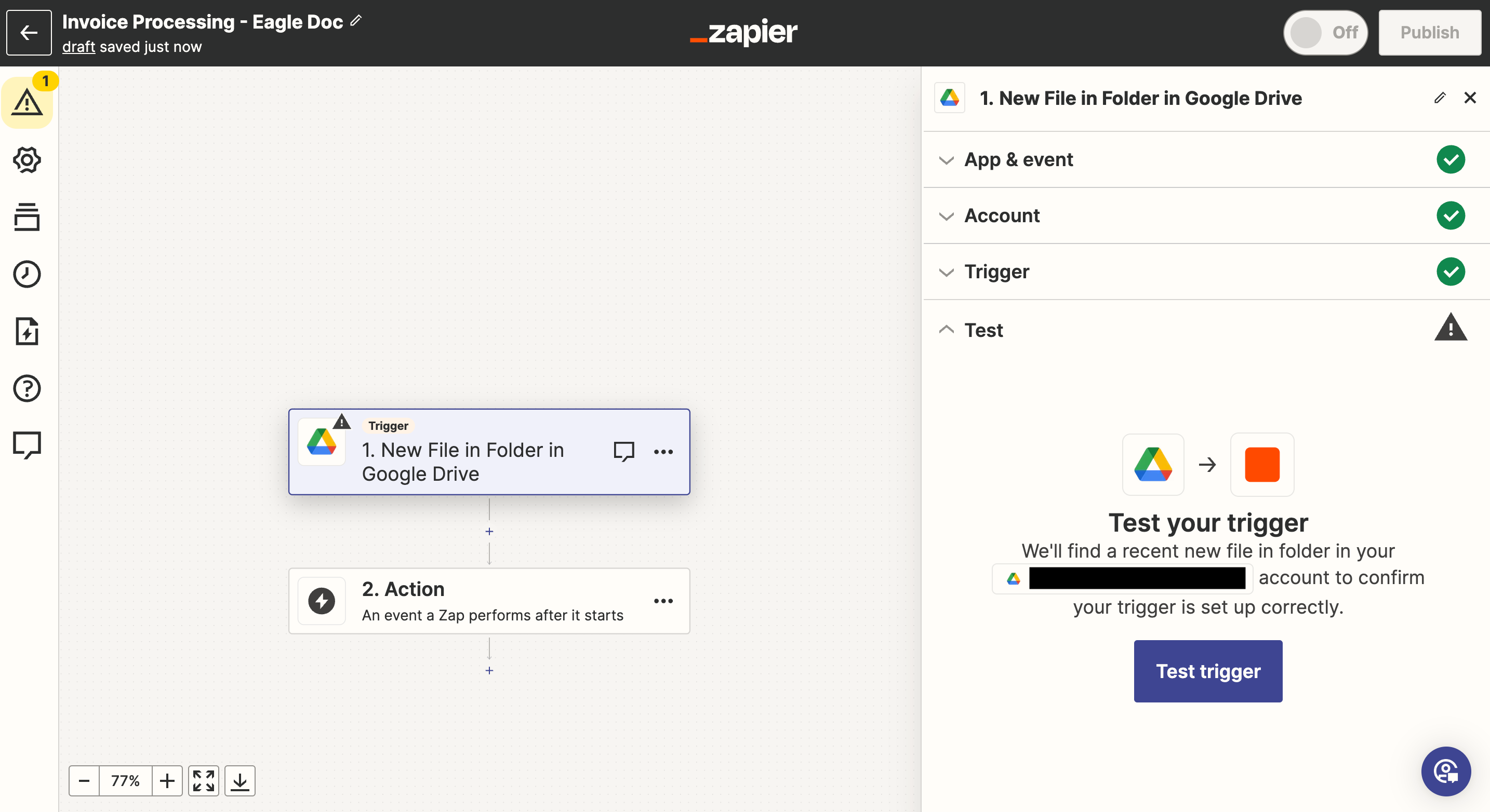 Eagle Doc and Zapier Invoice Automation Tutorial Step 12