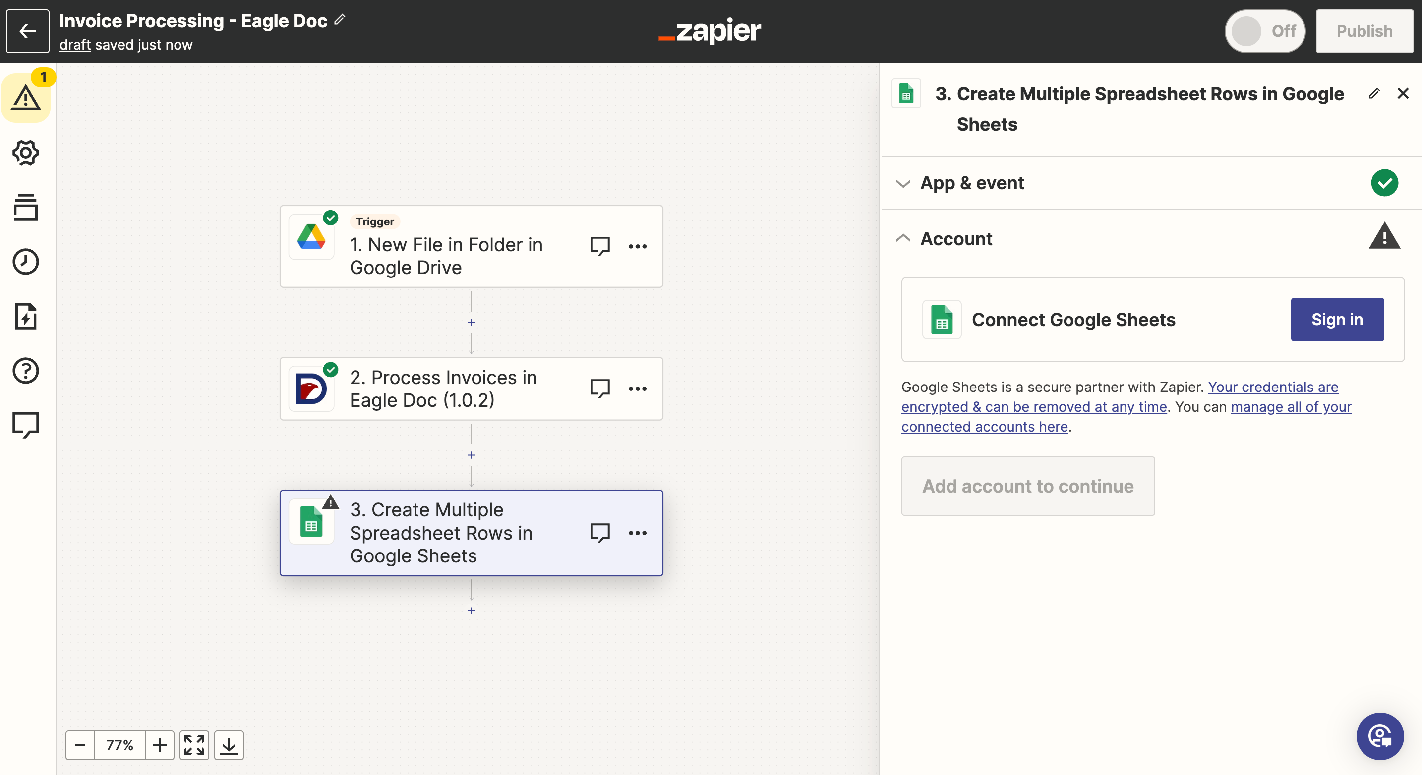 Eagle Doc and Zapier Invoice Automation Tutorial Step 32