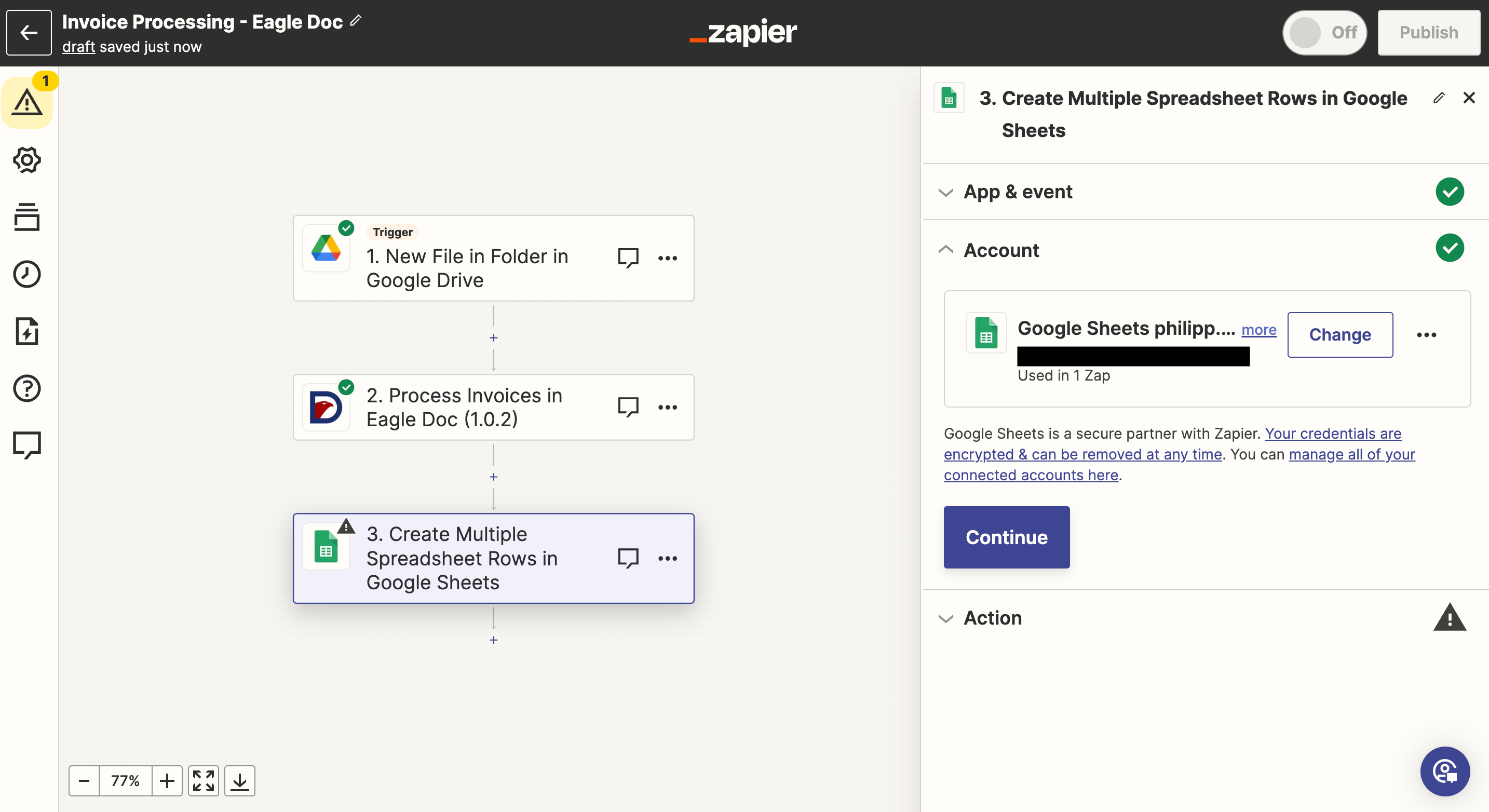 Eagle Doc and Zapier Invoice Automation Tutorial Step 33
