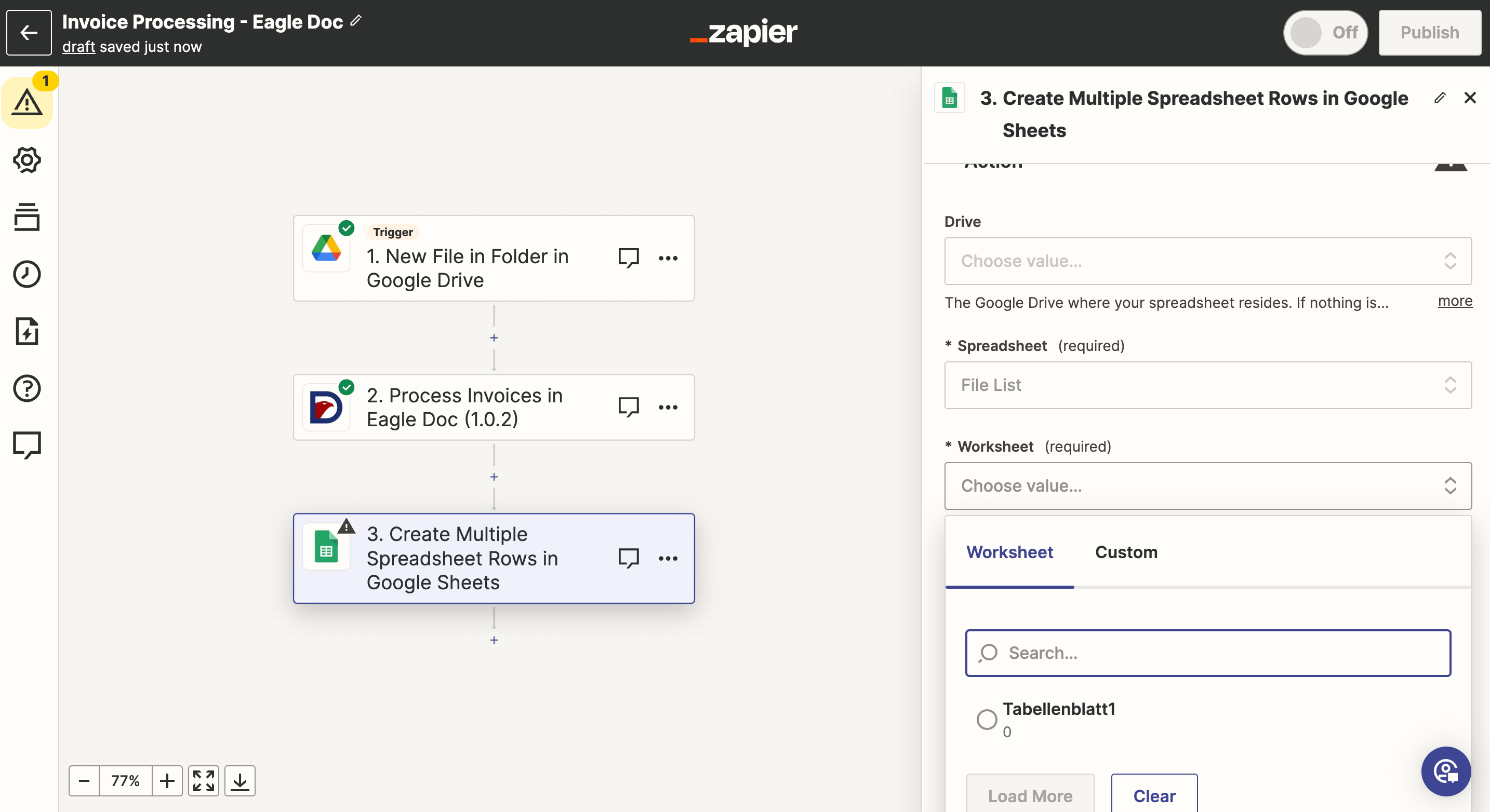 Eagle Doc and Zapier Invoice Automation Tutorial Step 37